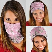 Cranes Sakura Floral Pink Pastel Neck Gaiter Hawaii Japan Culture LT01 - Polynesian Pride