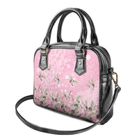 Cranes Sakura Floral Pink Pastel Shoulder Handbag Hawaii Japan Culture LT01 - Polynesian Pride
