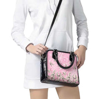 Cranes Sakura Floral Pink Pastel Shoulder Handbag Hawaii Japan Culture LT01 - Polynesian Pride