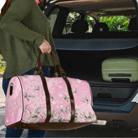 Cranes Sakura Floral Pink Pastel Travel Bag Hawaii Japan Culture - Polynesian Pride