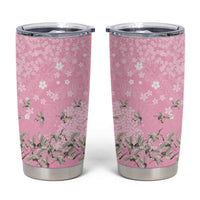 Cranes Sakura Floral Pink Pastel Tumbler Cup Hawaii Japan Culture - Polynesian Pride