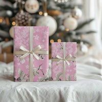 Cranes Sakura Floral Pink Pastel Wrapping Paper Hawaii Japan Culture LT01 - Polynesian Pride