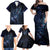 Personalised Matariki Paua Shell New Zealand Family Matching Off Shoulder Maxi Dress and Hawaiian Shirt Haka Dance At The Starry Night