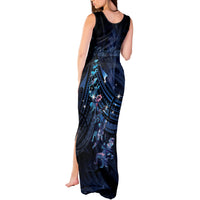 Personalised Matariki Paua Shell New Zealand Tank Maxi Dress Haka Dance At The Starry Night