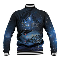 Personalised Matariki Kiwi Baseball Jacket Silver Fern LT01 - Polynesian Pride