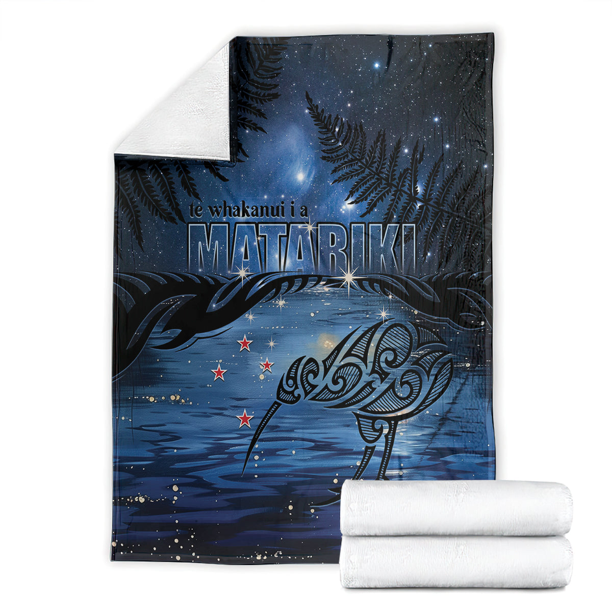 Matariki Kiwi Blanket Silver Fern LT01 - Polynesian Pride
