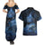 Personalised Matariki Kiwi Couples Matching Summer Maxi Dress and Hawaiian Shirt Silver Fern