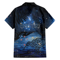 Personalised Matariki Kiwi Family Matching Long Sleeve Bodycon Dress and Hawaiian Shirt Silver Fern