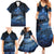 Personalised Matariki Kiwi Family Matching Summer Maxi Dress and Hawaiian Shirt Silver Fern