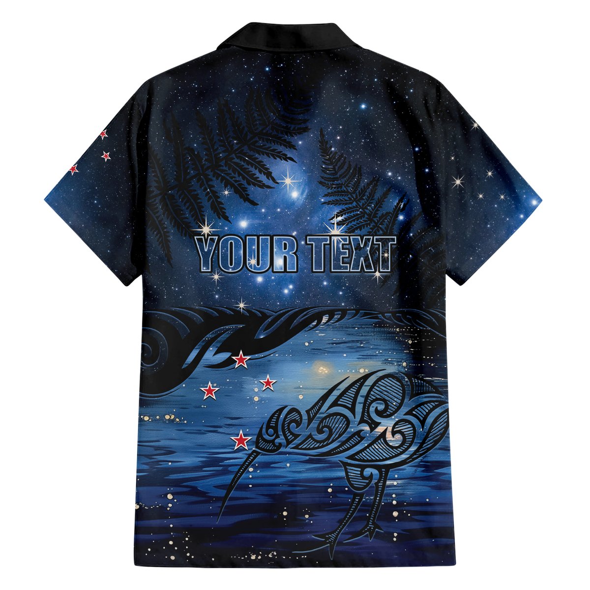Personalised Matariki Kiwi Hawaiian Shirt Silver Fern LT01 - Polynesian Pride