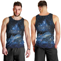 Personalised Matariki Kiwi Men Tank Top Silver Fern LT01 - Polynesian Pride
