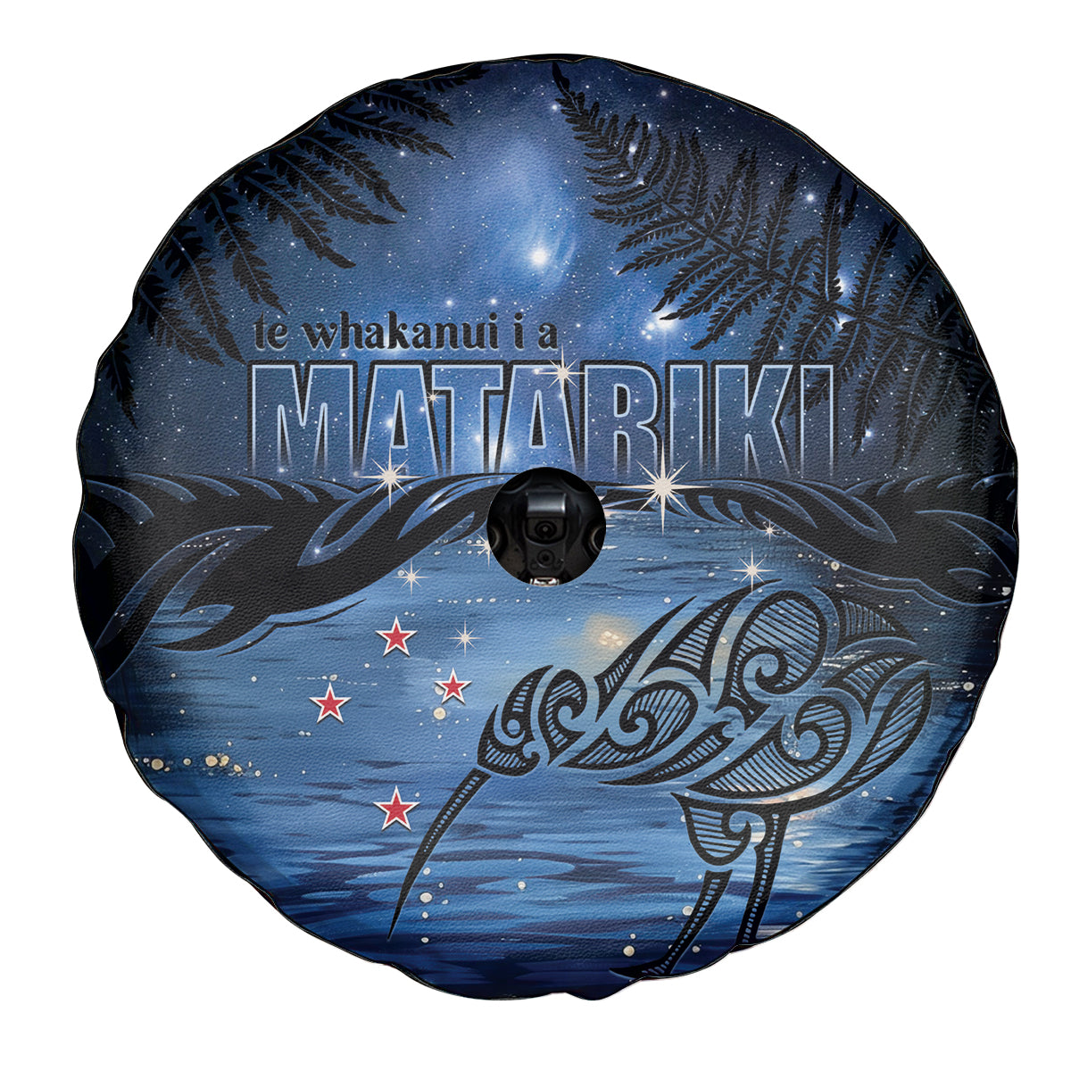 Matariki Kiwi Spare Tire Cover Silver Fern LT01 - Polynesian Pride