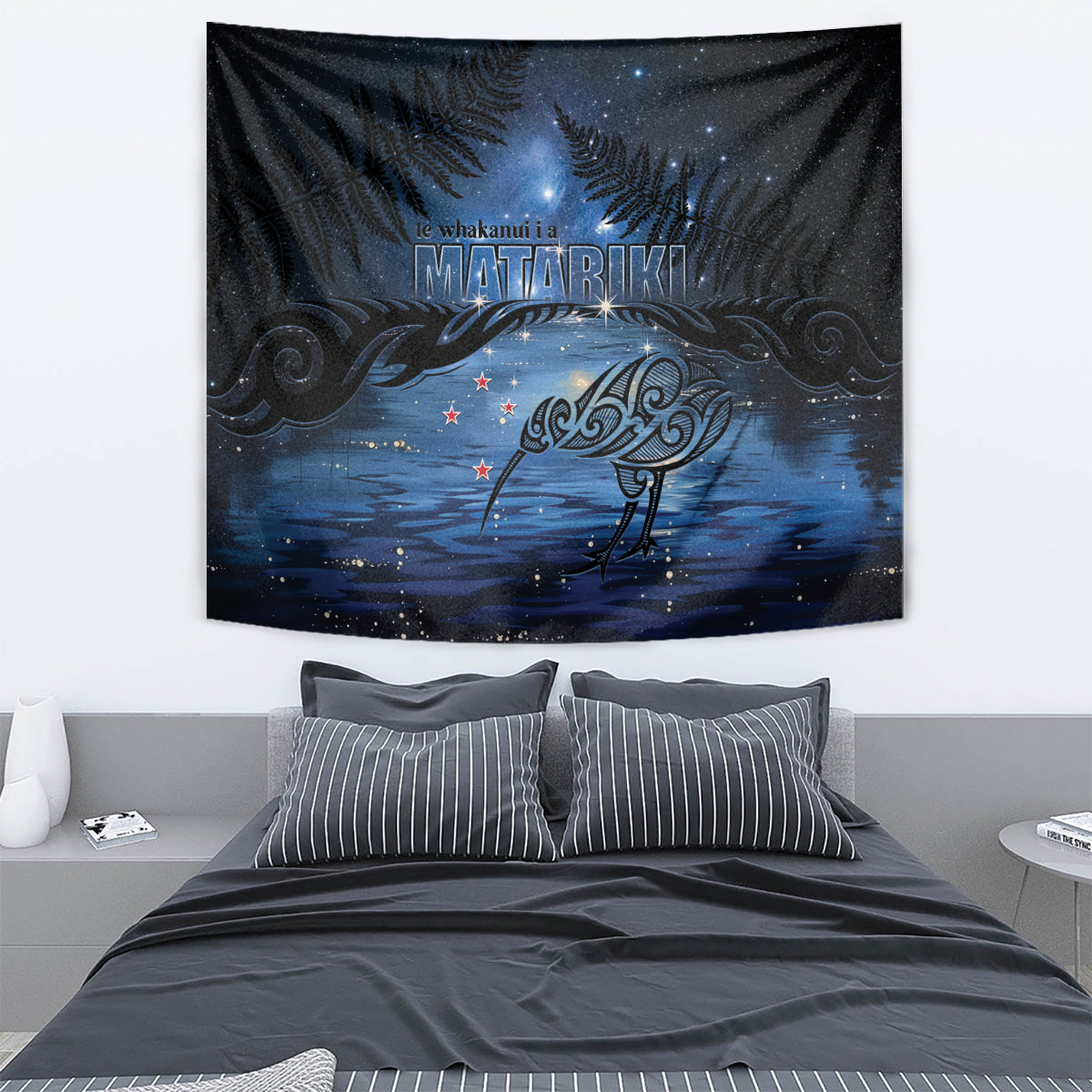 Matariki Kiwi Tapestry Silver Fern LT01 - Polynesian Pride