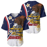 Personalized American Samoa Baseball Jersey Amerika Samoa Bald Eagle