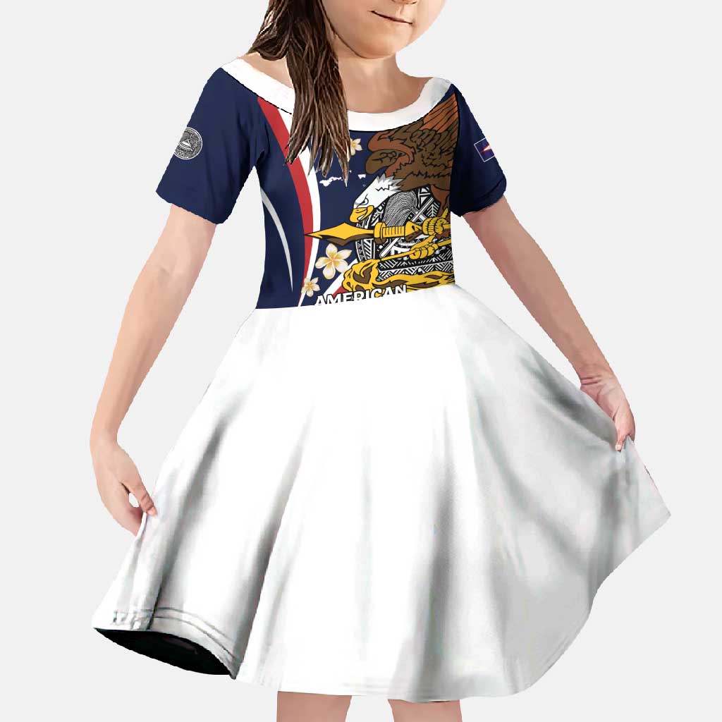 Personalized American Samoa Family Matching Tank Maxi Dress and Hawaiian Shirt Amerika Samoa Bald Eagle