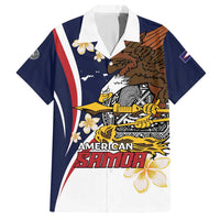 Personalized American Samoa Hawaiian Shirt Amerika Samoa Bald Eagle