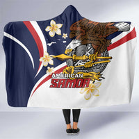 Personalized American Samoa Hooded Blanket Amerika Samoa Bald Eagle