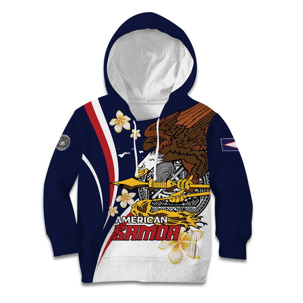 Personalized American Samoa Kid Hoodie Amerika Samoa Bald Eagle