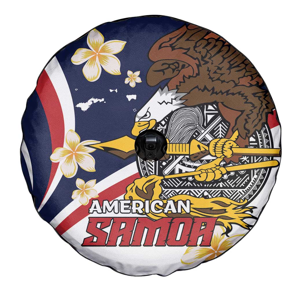 Personalized American Samoa Spare Tire Cover Amerika Samoa Bald Eagle