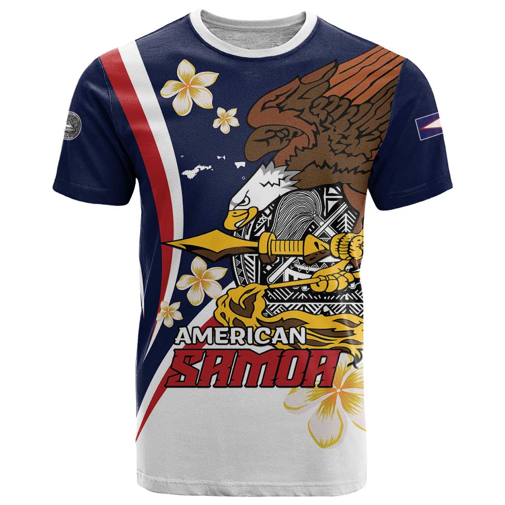 Personalized American Samoa T Shirt Amerika Samoa Bald Eagle