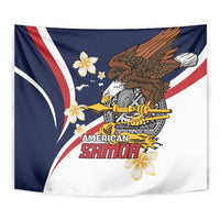 Personalized American Samoa Tapestry Amerika Samoa Bald Eagle