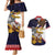 American Samoa Eagle Kava Bowl Couples Matching Mermaid Dress and Hawaiian Shirt Plumeria Polynesian Pattern