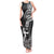 New Zealand Silver Fern Rugby Tank Maxi Dress Maori Tiki Player With Ta Moko Tribal LT01 Women Black - Polynesian Pride