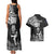 Custom New Zealand Silver Fern Rugby Couples Matching Tank Maxi Dress and Hawaiian Shirt Maori Tiki Player With Ta Moko Tribal LT01 - Polynesian Pride