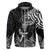 Custom New Zealand Silver Fern Rugby Hoodie Maori Tiki Player With Ta Moko Tribal LT01 Zip Hoodie Black - Polynesian Pride