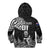 Custom New Zealand Silver Fern Rugby Kid Hoodie Maori Tiki Player With Ta Moko Tribal LT01 - Polynesian Pride