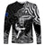 Custom New Zealand Silver Fern Rugby Long Sleeve Shirt Maori Tiki Player With Ta Moko Tribal LT01 Unisex Black - Polynesian Pride