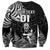 Custom New Zealand Silver Fern Rugby Sweatshirt Maori Tiki Player With Ta Moko Tribal LT01 - Polynesian Pride