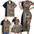 Hawaiian Quilt Family Matching Short Sleeve Bodycon Dress and Hawaiian Shirt Hibiscus Kakau Vintage Style LT01 - Polynesian Pride