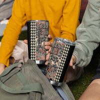 Hawaiian Quilt Tumbler Cup Hibiscus Kakau Vintage Style