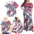 Hawaii Kakau Mix Paisley Pattern Family Matching Off Shoulder Maxi Dress and Hawaiian Shirt Polynesian Tropical Unique Style LT01 - Polynesian Pride