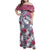 Hawaii Kakau Mix Paisley Pattern Family Matching Off Shoulder Maxi Dress and Hawaiian Shirt Polynesian Tropical Unique Style LT01 Mom's Dress White - Polynesian Pride