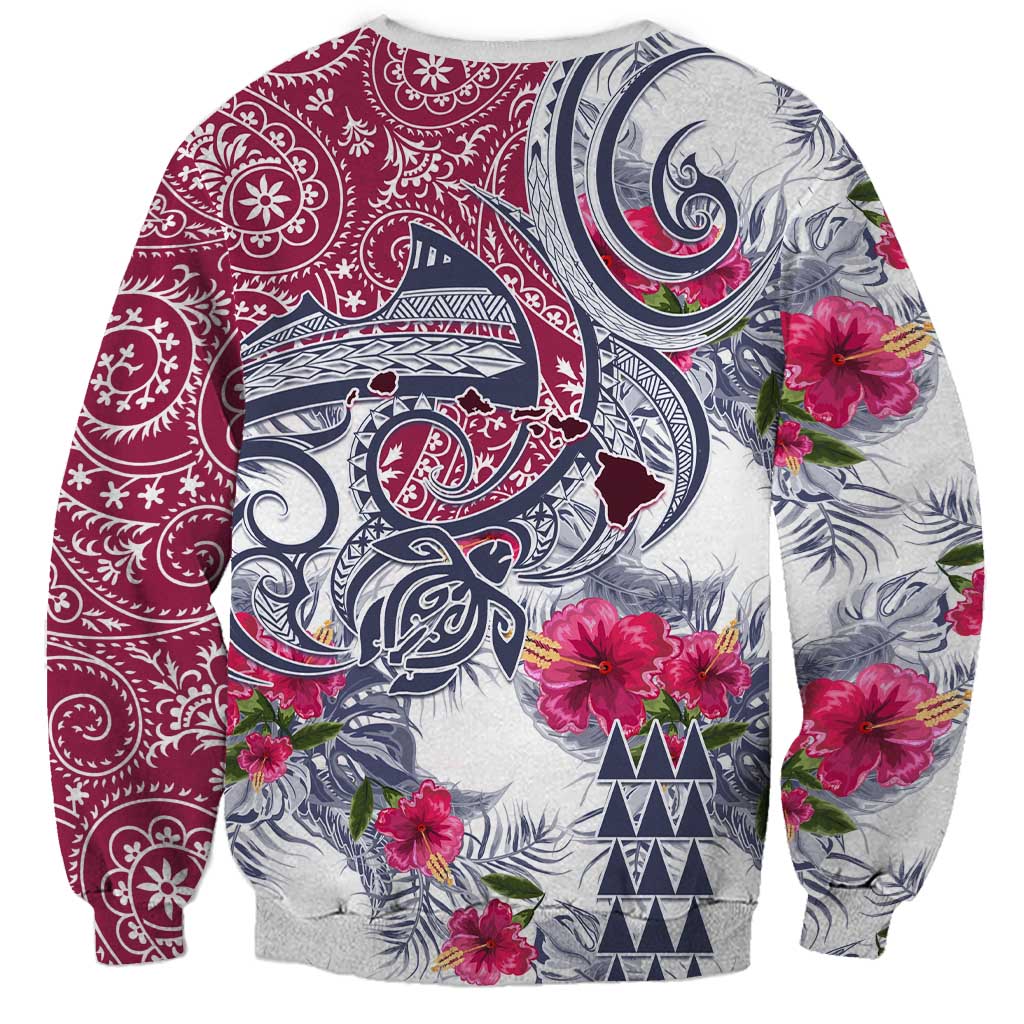 Hawaii Kakau Mix Paisley Pattern Sweatshirt Polynesian Tropical Unique Style LT01