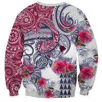 Hawaii Kakau Mix Paisley Pattern Sweatshirt Polynesian Tropical Unique Style LT01