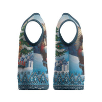 Personalized Native American Santa Claus Christmas Knitted V-Neck Vest Merry Christmas 2025 - Polynesian Pride