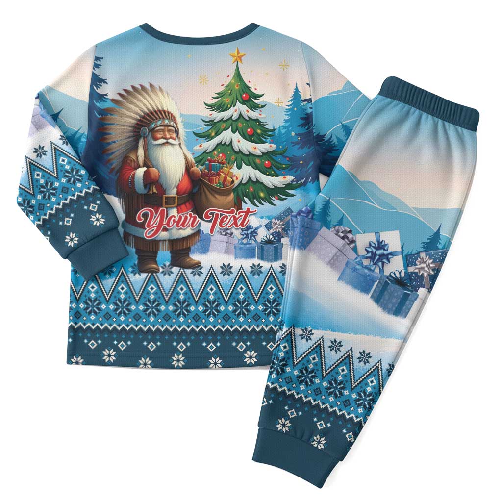 Personalized Native American Santa Claus Christmas Pajama Set Merry Christmas 2025 LT01 - Polynesian Pride