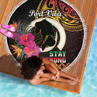Vanuatu Port Vila Stay Strong Beach Blanket Long God Yumi Stanap LT01 - Polynesian Pride