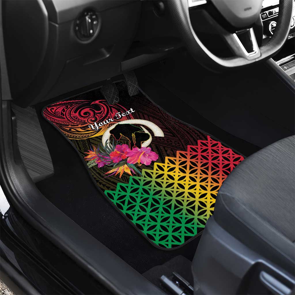 Vanuatu Port Vila Stay Strong Car Mats Long God Yumi Stanap LT01 - Polynesian Pride