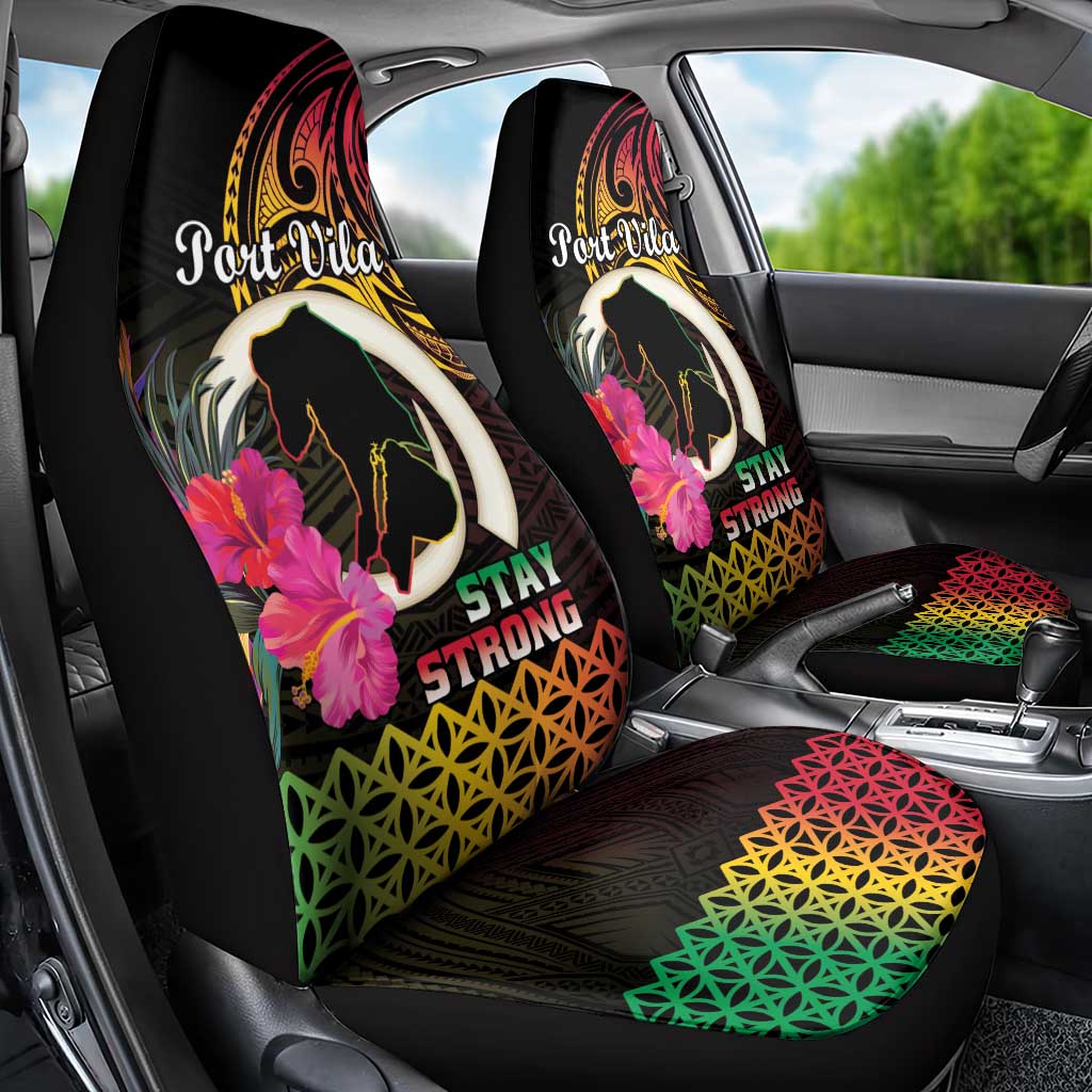 Vanuatu Port Vila Stay Strong Car Seat Cover Long God Yumi Stanap