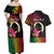 Personalised Vanuatu Port Vila Stay Strong Couples Matching Off Shoulder Maxi Dress and Hawaiian Shirt Long God Yumi Stanap