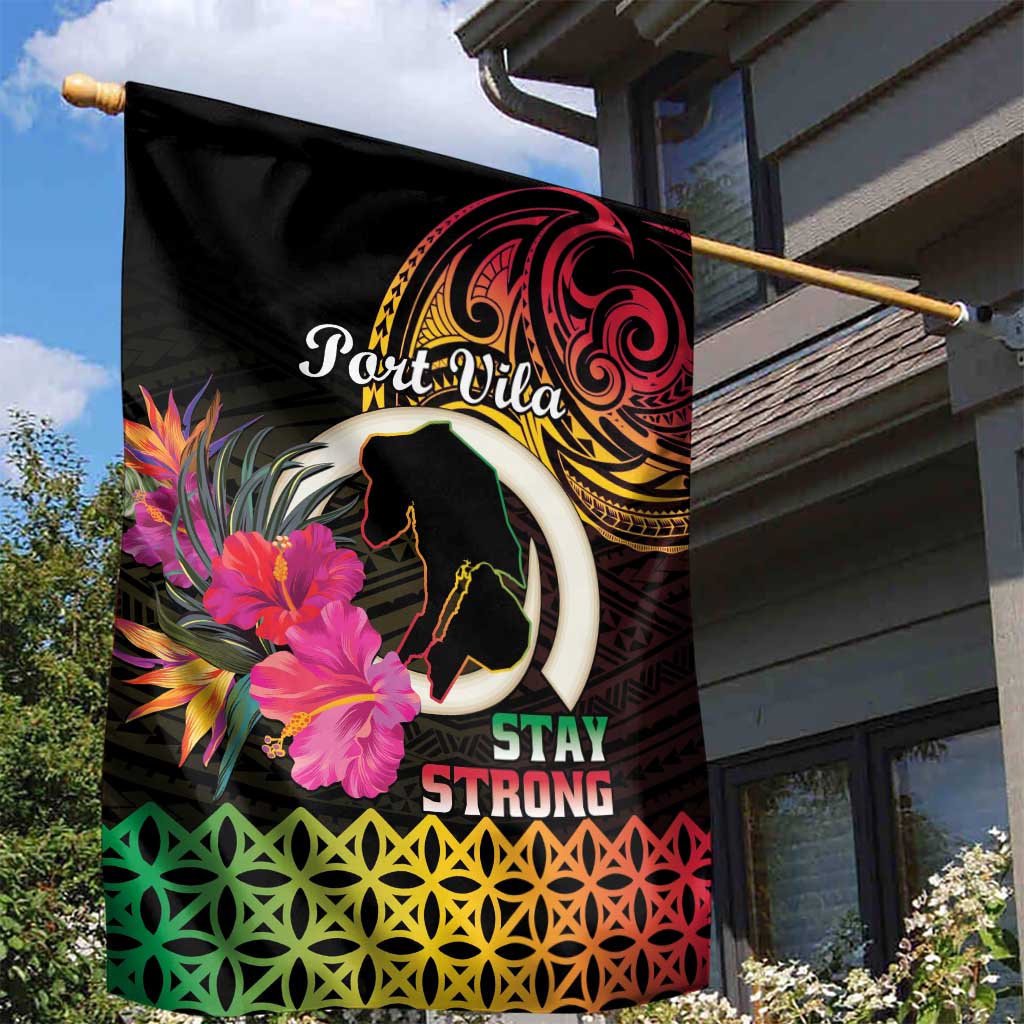 Vanuatu Port Vila Stay Strong Garden Flag Long God Yumi Stanap LT01 - Polynesian Pride