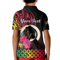 Personalised Vanuatu Port Vila Stay Strong Kid Polo Shirt Long God Yumi Stanap