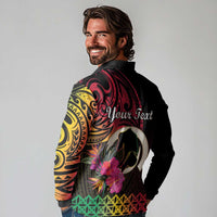 Personalised Vanuatu Port Vila Stay Strong Long Sleeve Polo Shirt Long God Yumi Stanap