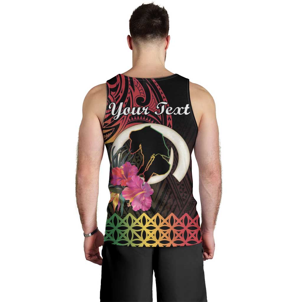 Personalised Vanuatu Port Vila Stay Strong Men Tank Top Long God Yumi Stanap LT01 - Polynesian Pride