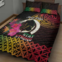 Vanuatu Port Vila Stay Strong Quilt Bed Set Long God Yumi Stanap LT01 - Polynesian Pride