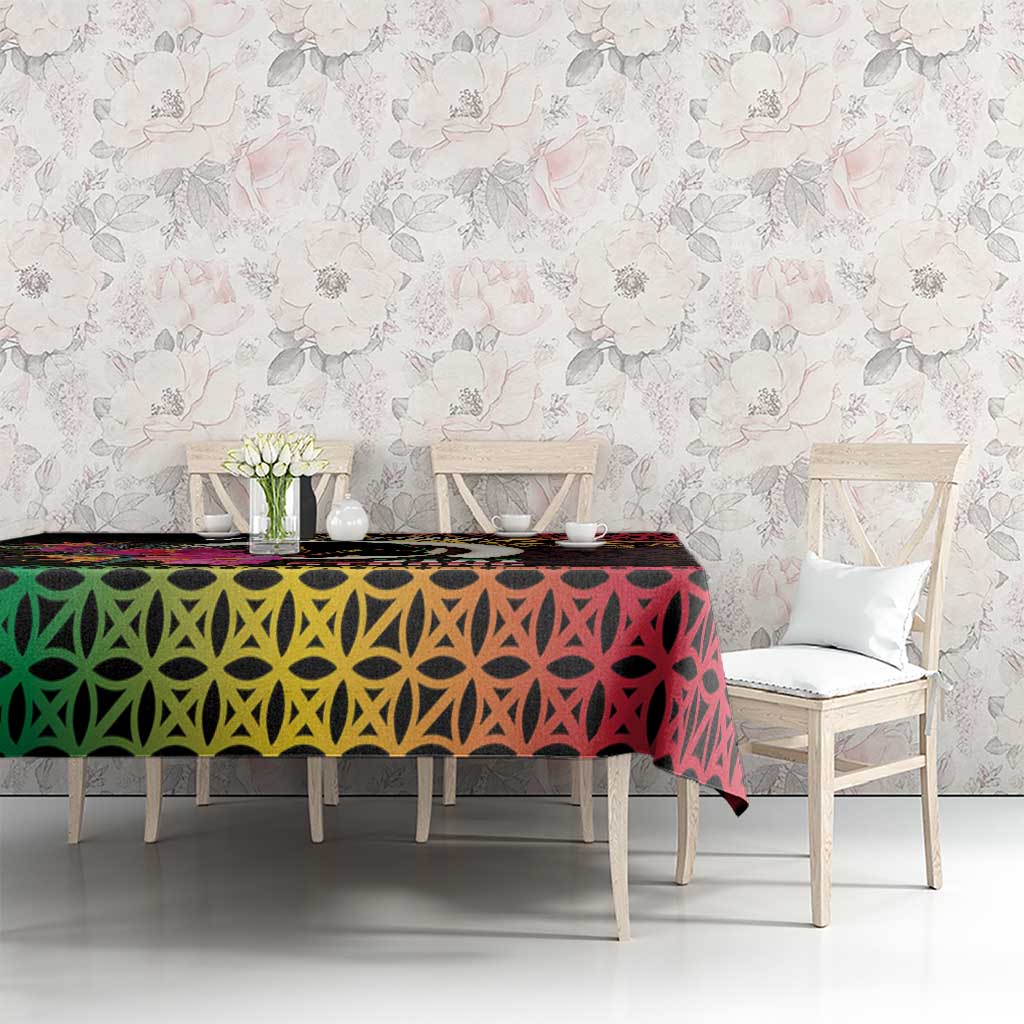 Vanuatu Port Vila Stay Strong Tablecloth Long God Yumi Stanap LT01 - Polynesian Pride